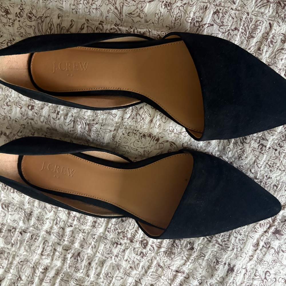 J. Crew Women's Elegant Black velvet Flats